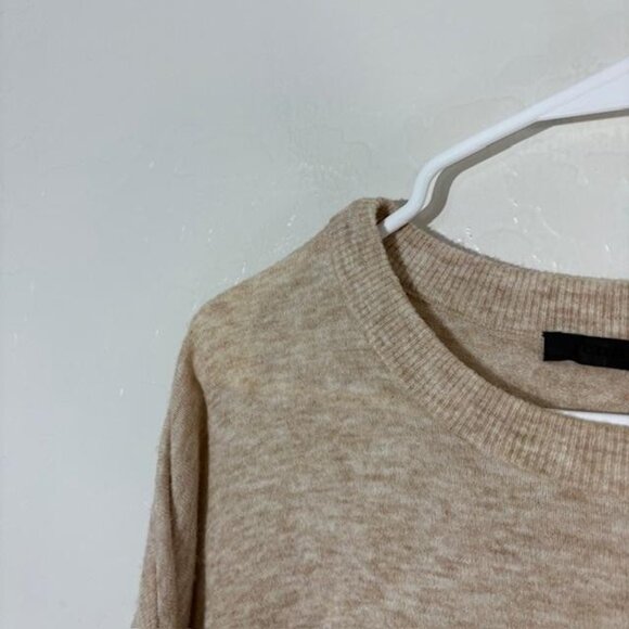 Jenni Kayne Sweater Womens Extra Small Beige Crewneck Merino Wool Cashmere Blend - Picture 2 of 8